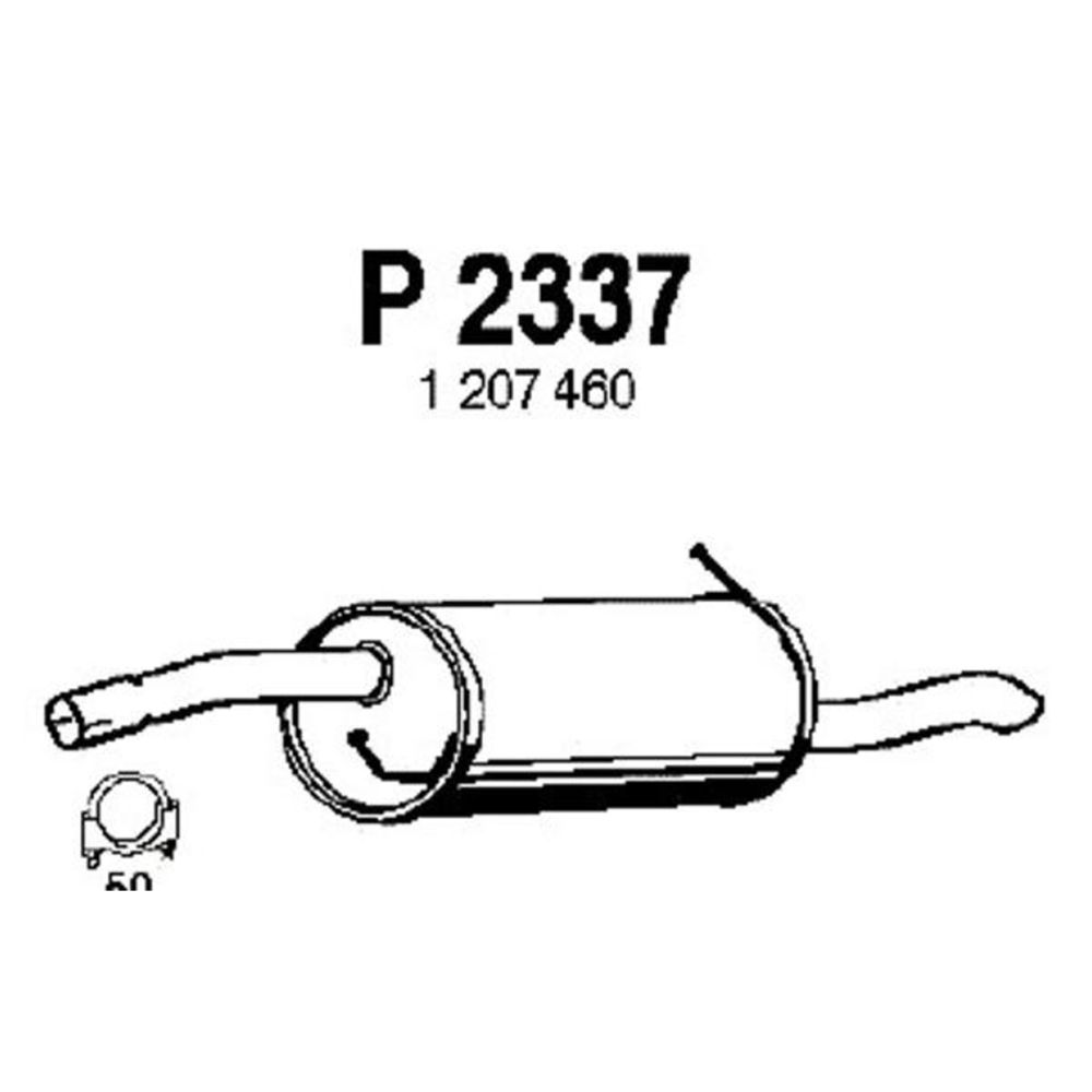 Takaäänenvaimentaja 14-2481