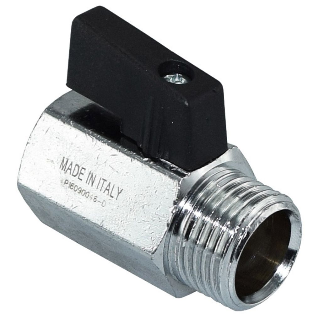 Kulventil invändig gänga/utvändig gänga 1/2", minimodell