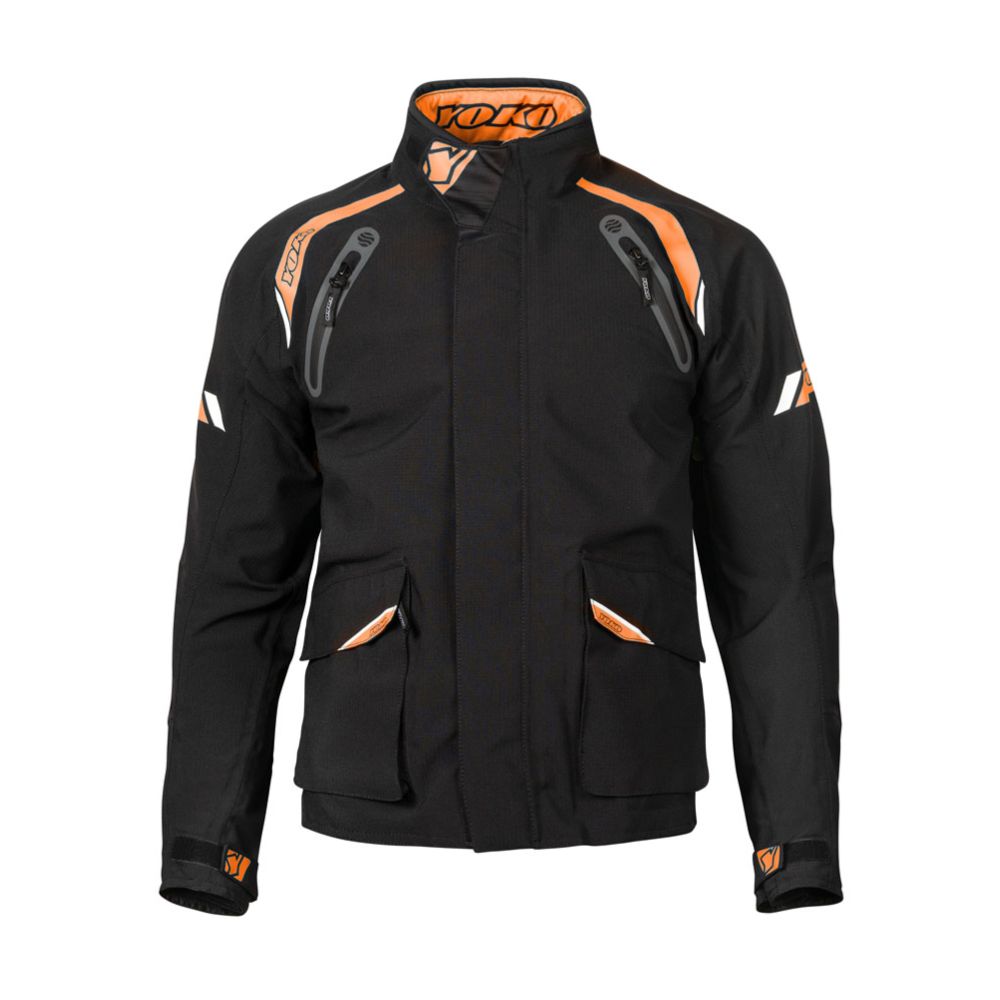 Yoko Skutsi Winter ajotakki musta/oranssi XL