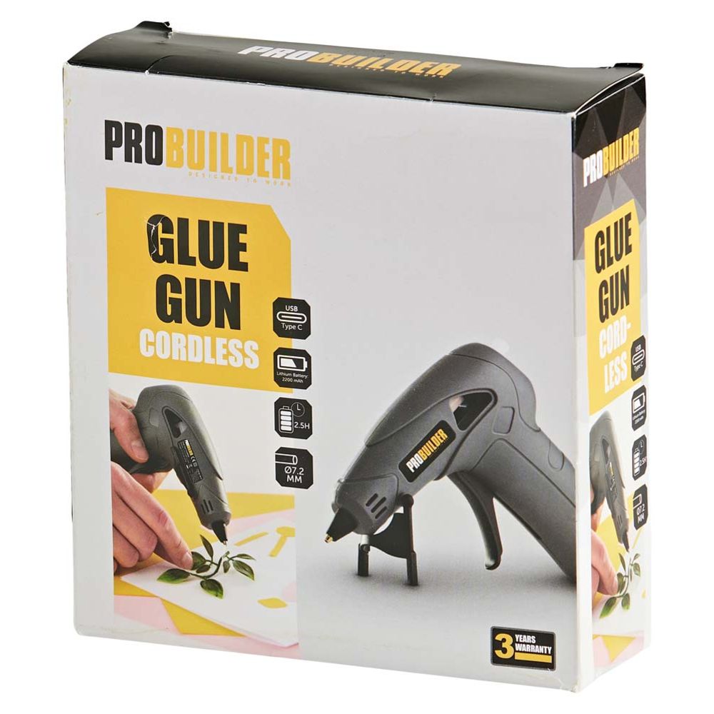 Probuilder juhtmevaba kuumliimipüstol 7,2 mm liimipulkadega