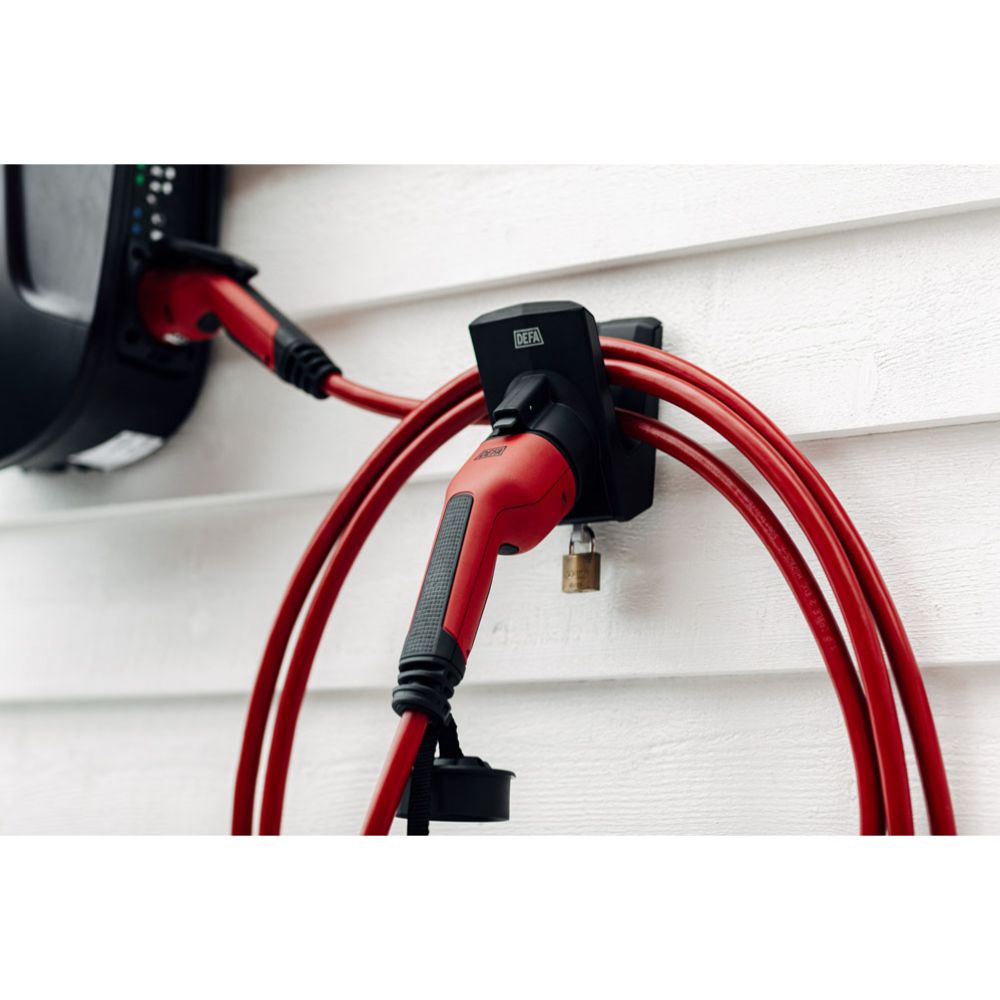 Defa eConnect elektriautode laadimiskaabel 4,6 kW, 5 m, punane