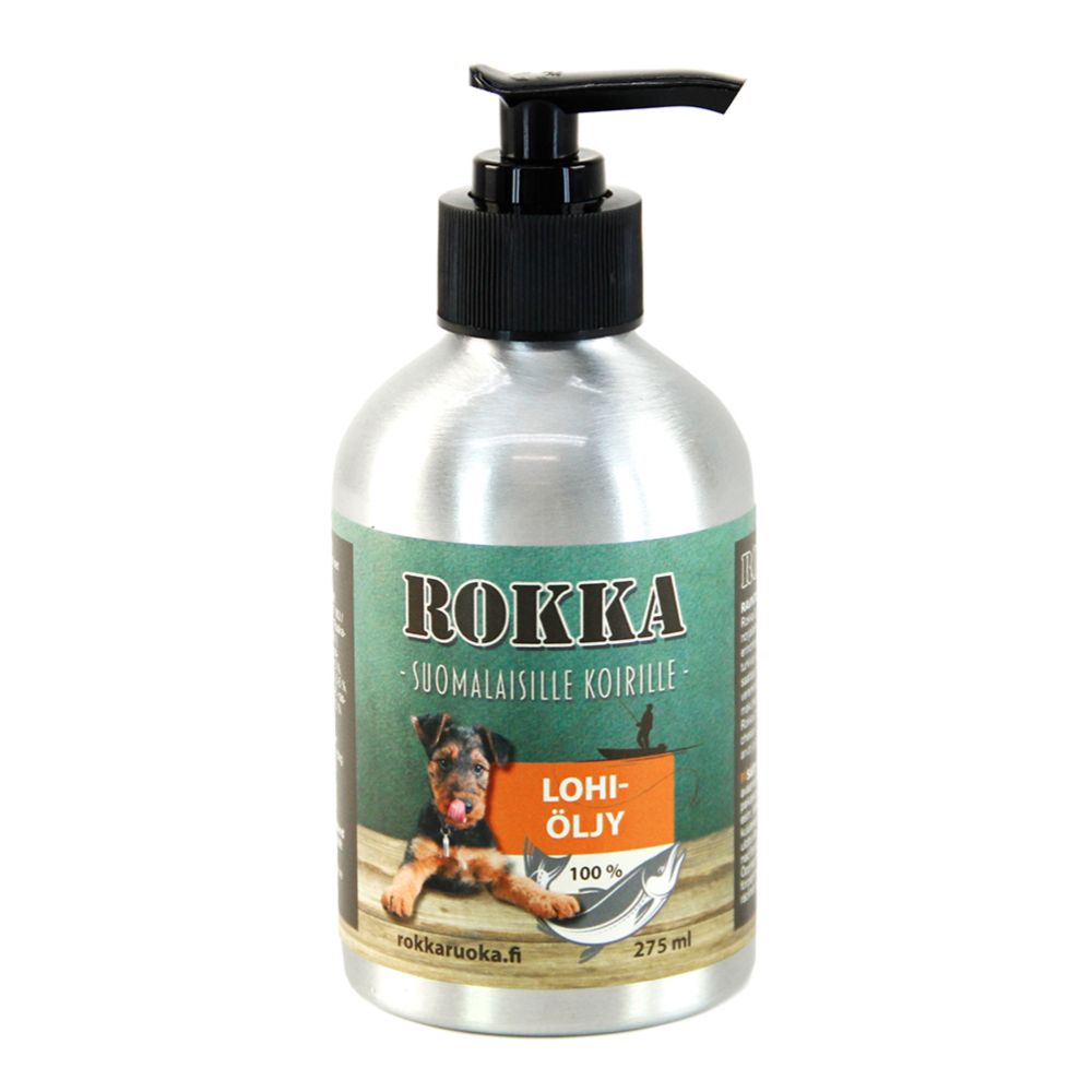 Rokka Lohiöljy koirille ja kissoille 275 ml