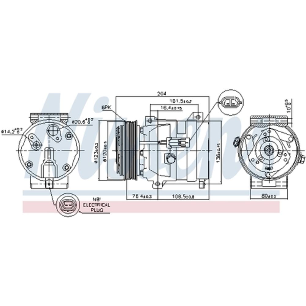 Ilmastointilaitteen kompressori 30-8162