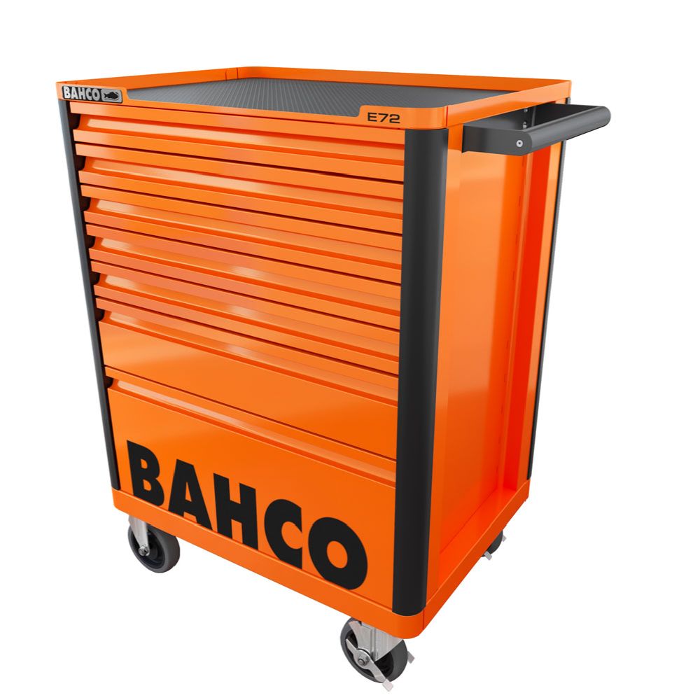 Bahco 1472K7 työkaluvaunu E72 oranssi 7 laatikkoa