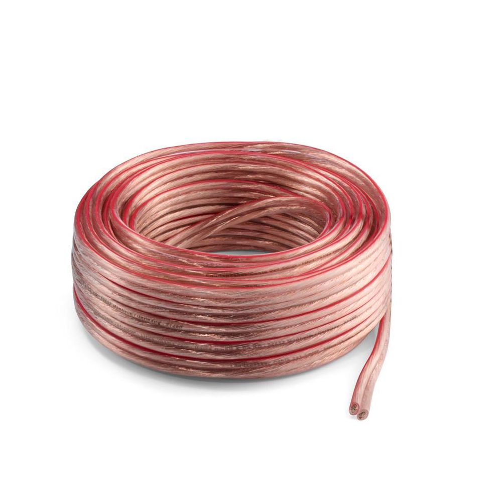 Hama Kaiutinkaapeli, 2 x 1,5 mm², 10 m, läpinäkyvä