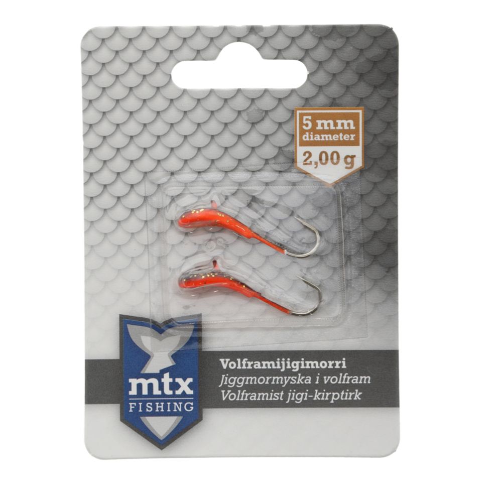 MTX Fishing jiggmormyska volfram 5 mm / 2 g no: 8, 2 st