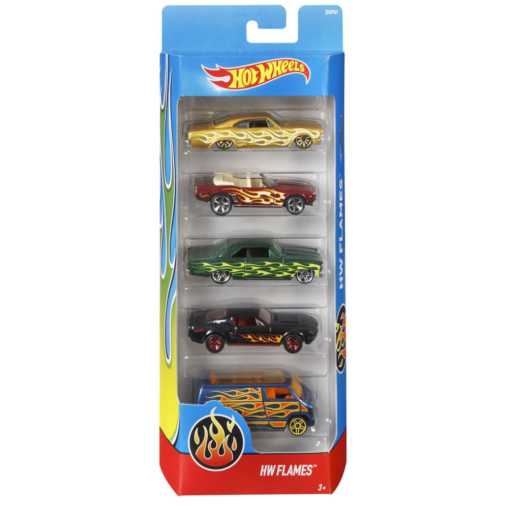 Hot Wheels pikkuautot 5-pack