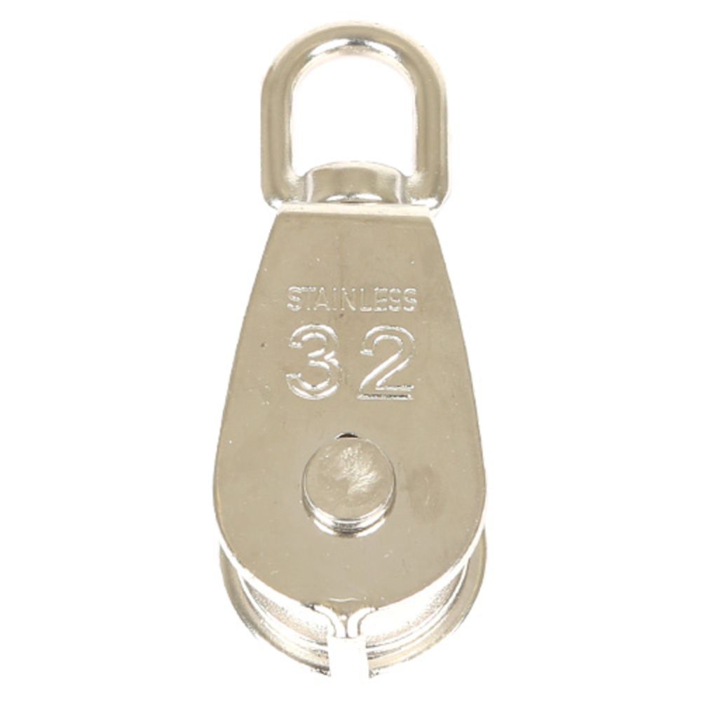Enkelblock 32 mm AISI 316