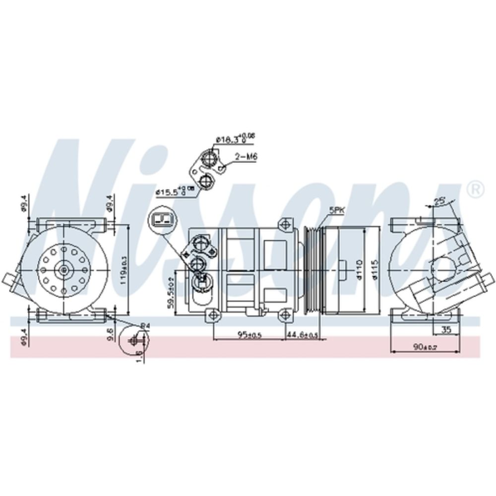 Ilmastointilaitteen kompressori 30-00310