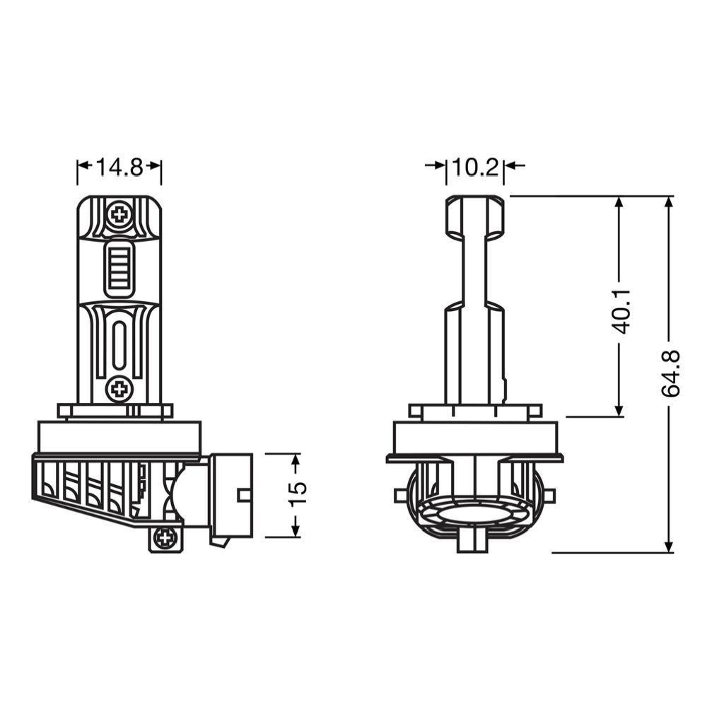 Osram LEDriving HL EASY Gen2 H8/H9/H11/H16 12V polttimopari