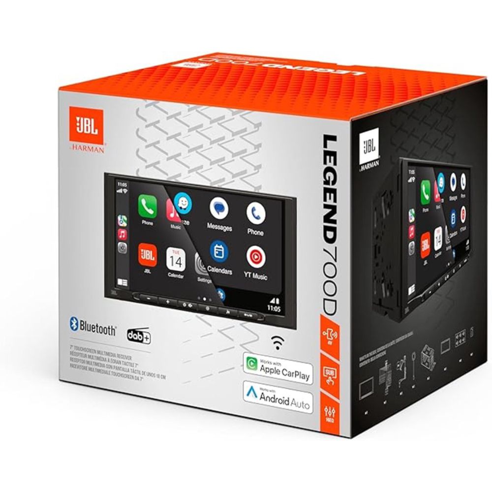 JBL Legend 700D 2-din autoraadio juhtmevaba Apple CarPlay/Android Auto/Bluetooth