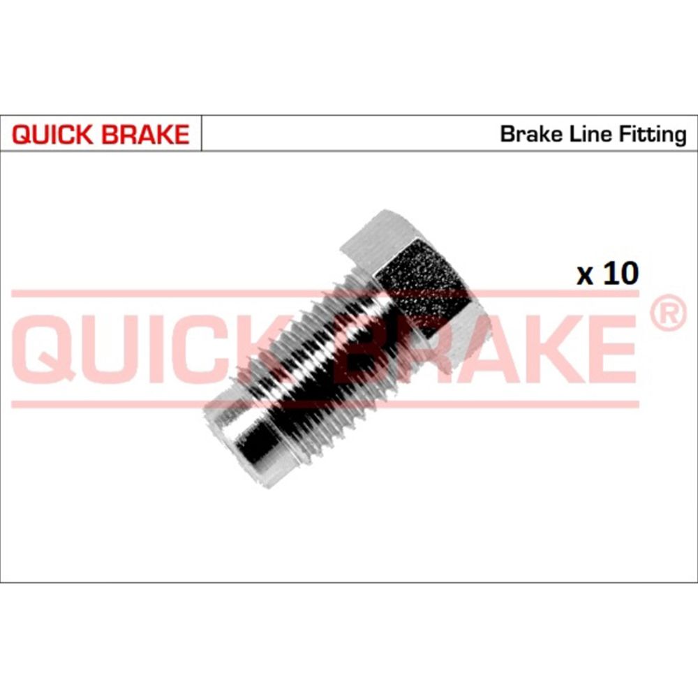 Bromsrörsnippel 3/8"x24UNFx5 10 st F