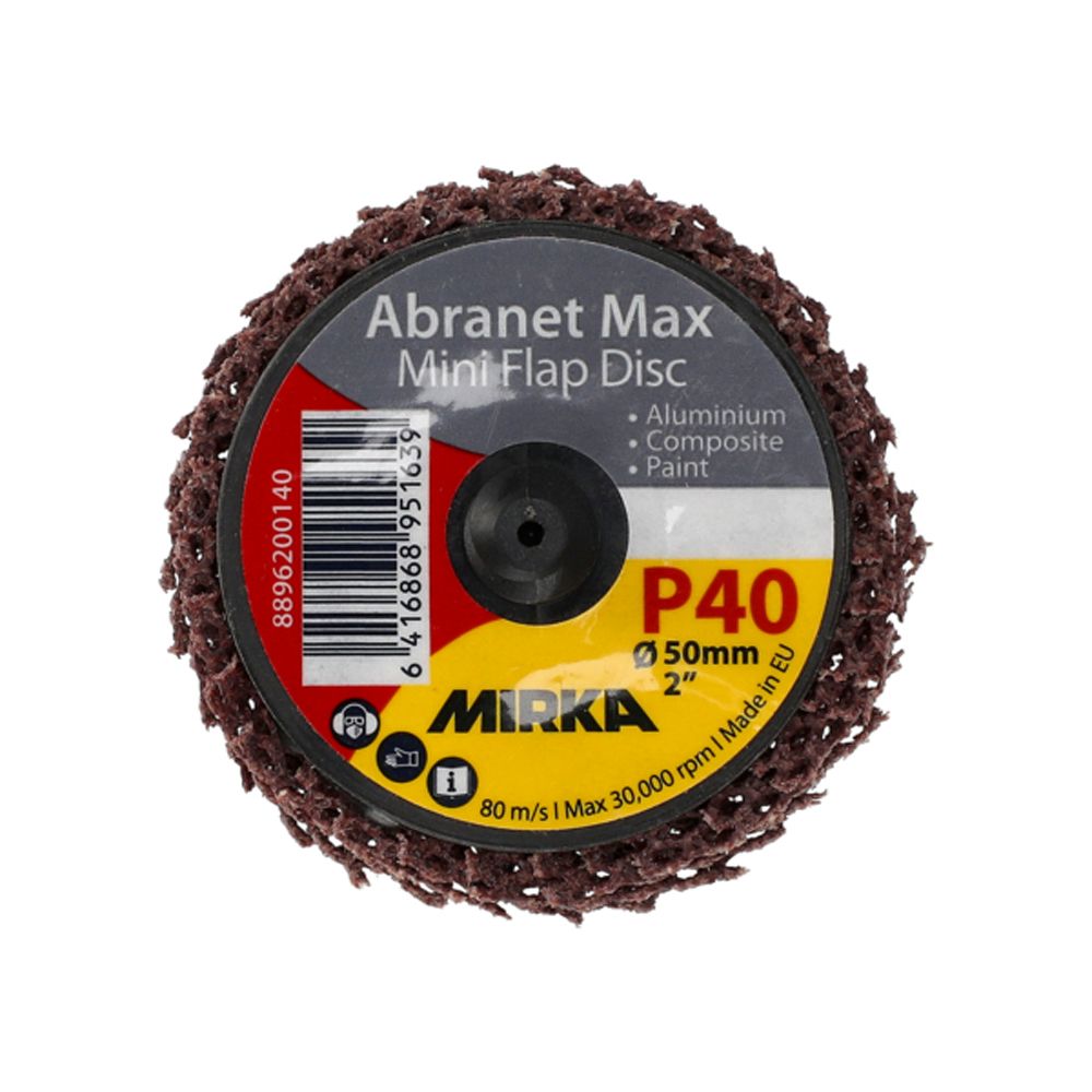 Mirka Abranet Max Mini lamellslipskiva med snabbfäste 50 mm P40