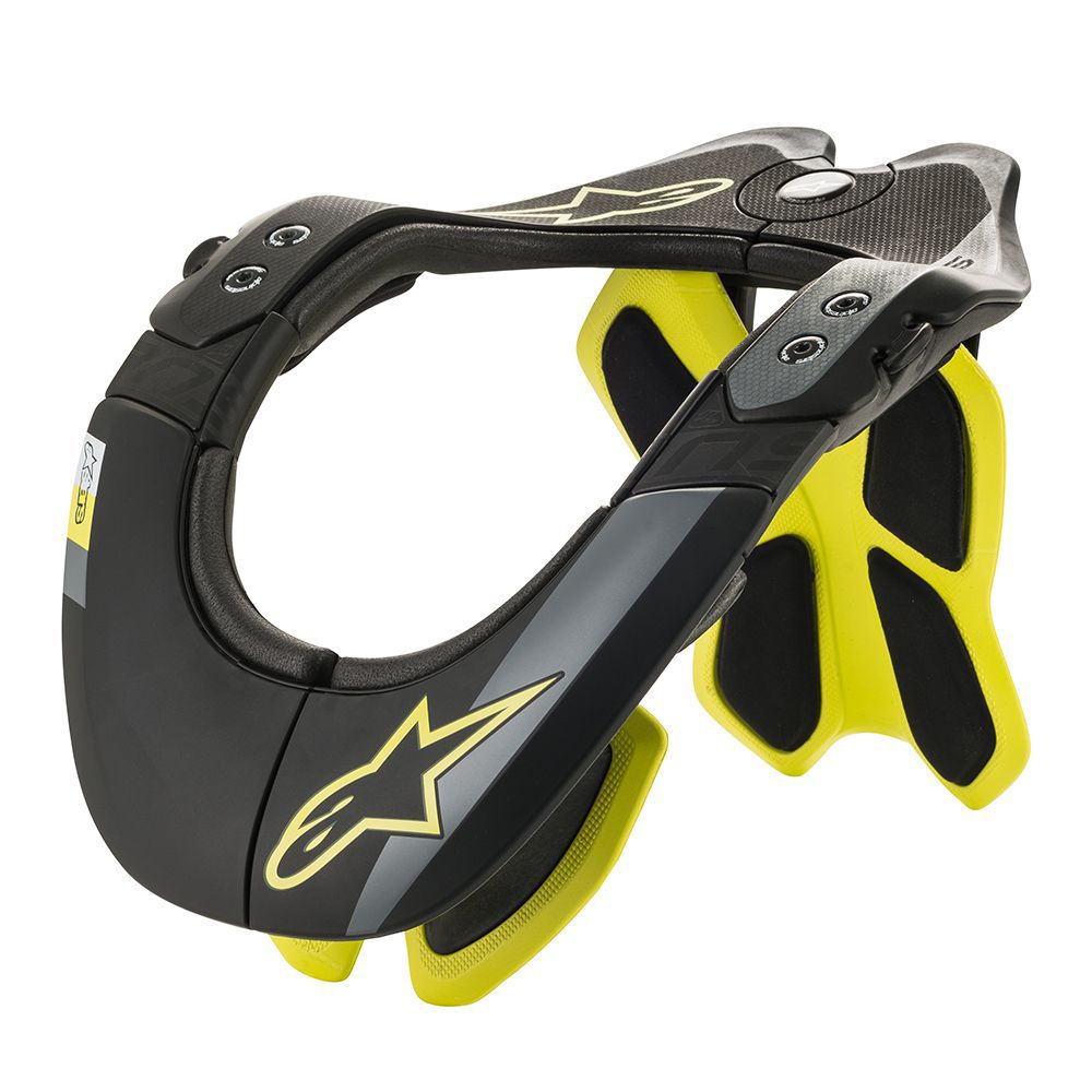 Alpinestars BNS Tech-2 kaelatugi must/kollane