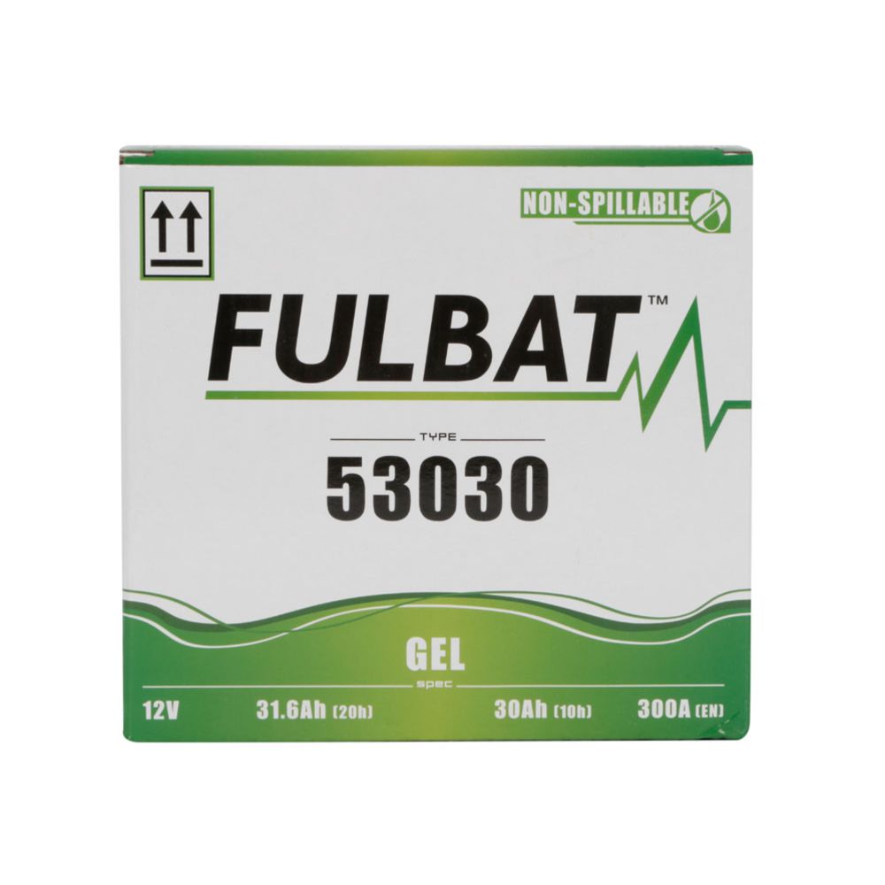 Fulbat GEL-aku, 12 V, 30 Ah, "53030" (P 178 x L 123 x K 166 mm)