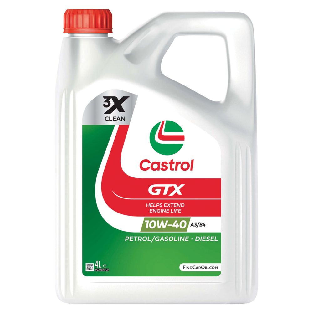 Castrol GTX 10W-40 A3/B4 4 l moottoriöljy
