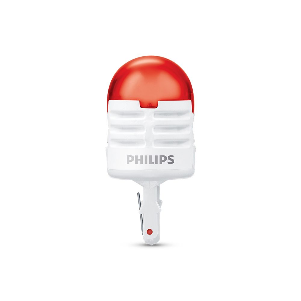 Philips Ultinon Pro3000 W21 LED-pirnid, 2 tk, punane