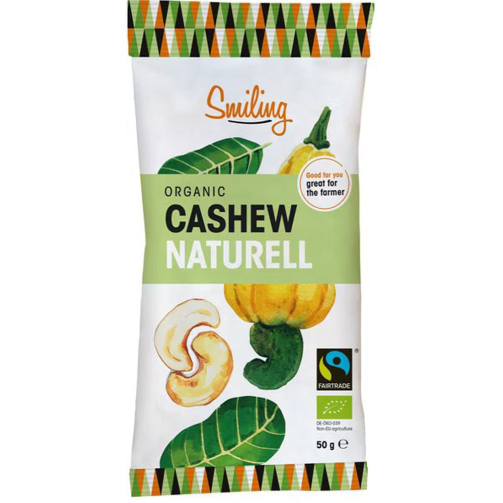 Smiling Cashew naturell ekologisk 50 g