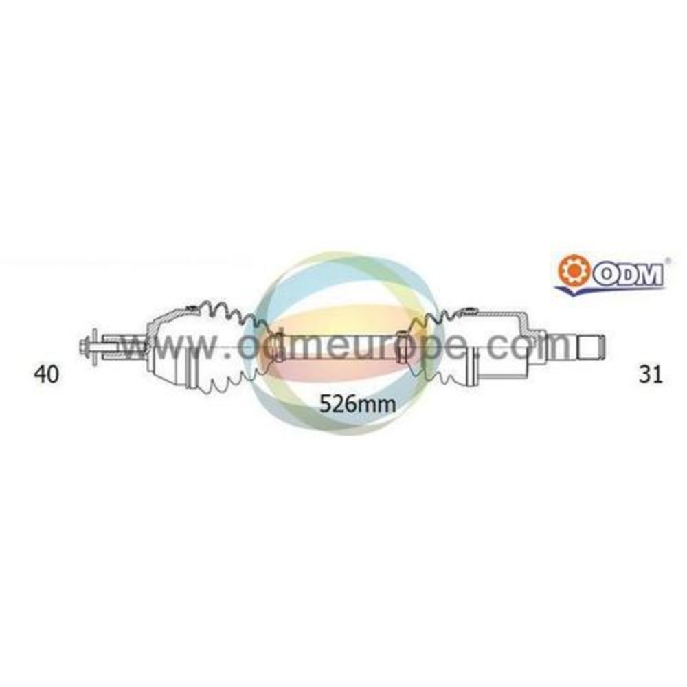 Drivaxel 17-4535
