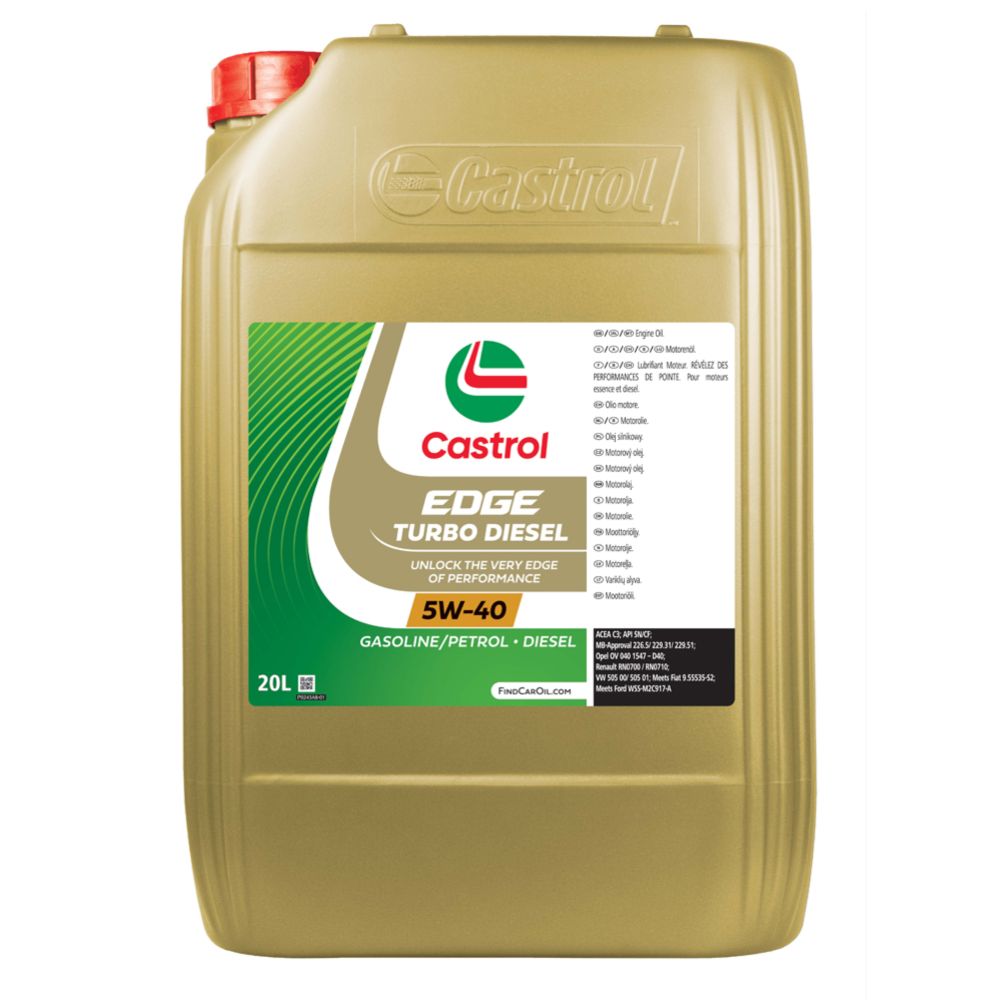 Castrol Titanium Turbo Diesel 5W-40 20 l moottoriöljy
