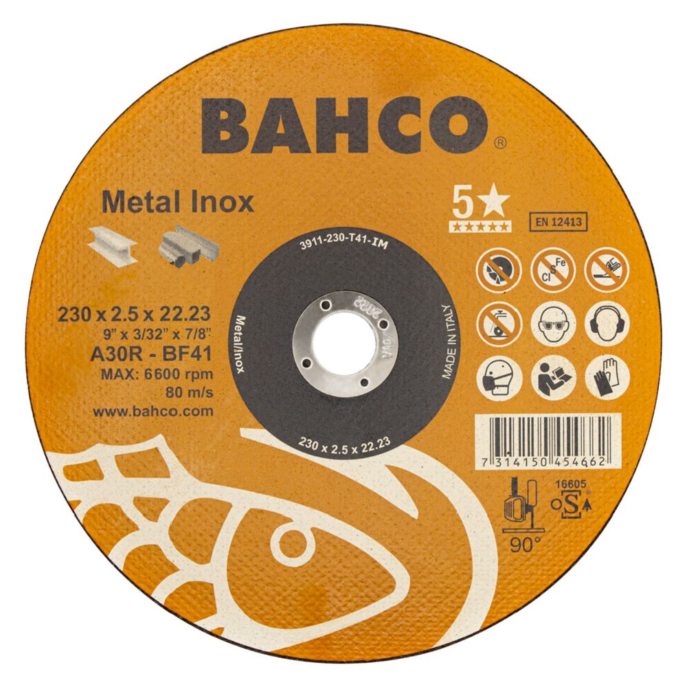 Bahco 3911-230-T41-IM kapskiva 230 x 2,5 mm stål/RFS