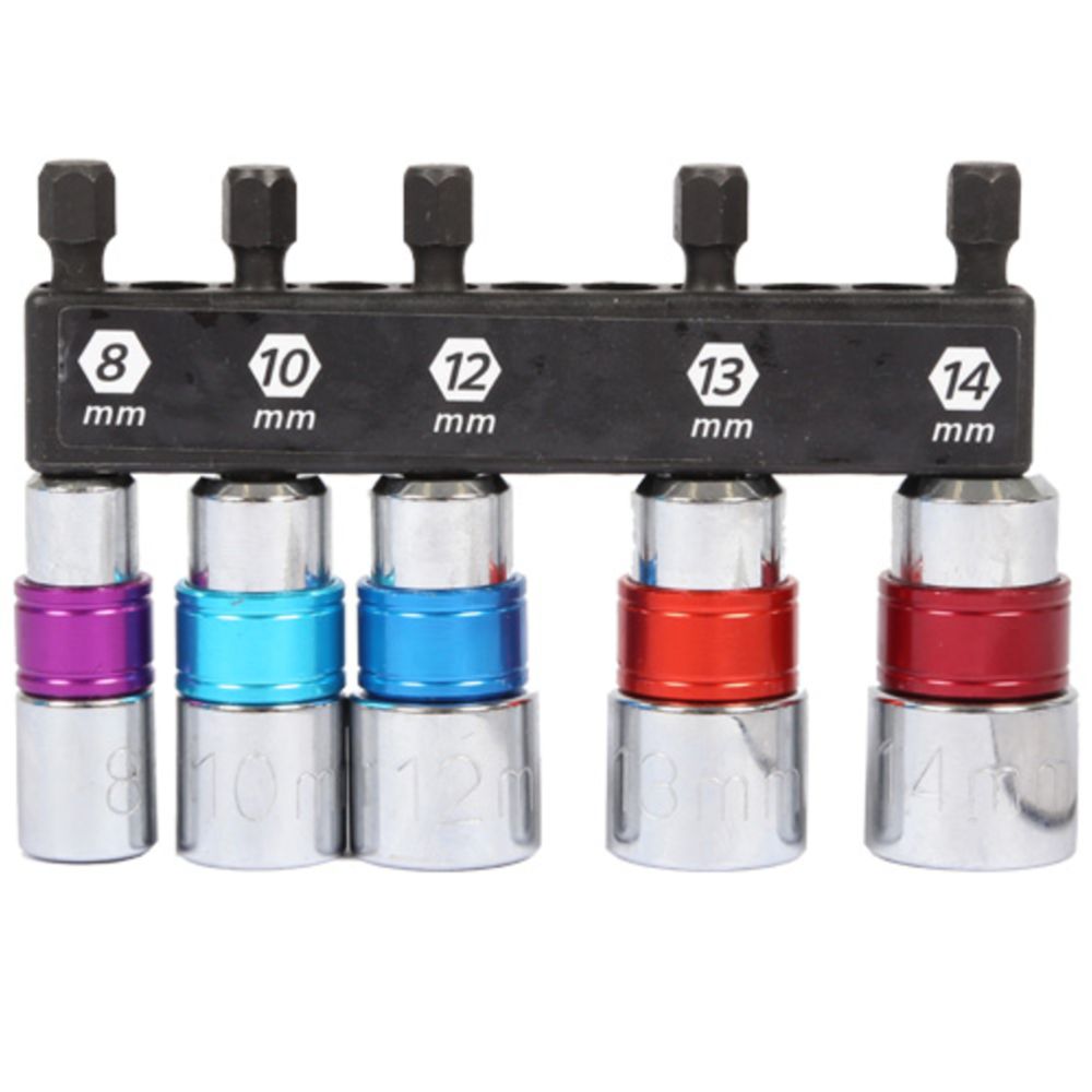 MTX Tools Basic 5-osaline värvikoodidega trellipadrunite komplekt, 8—14 mm