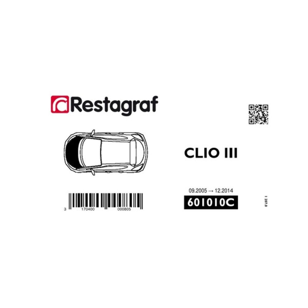 Kinnituskomplekt Renault kapott 601010C 8 osa