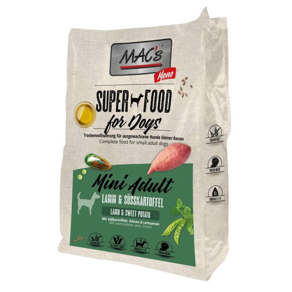 Mac's Mono Mini lammas koiran kuivaruoka 3 kg