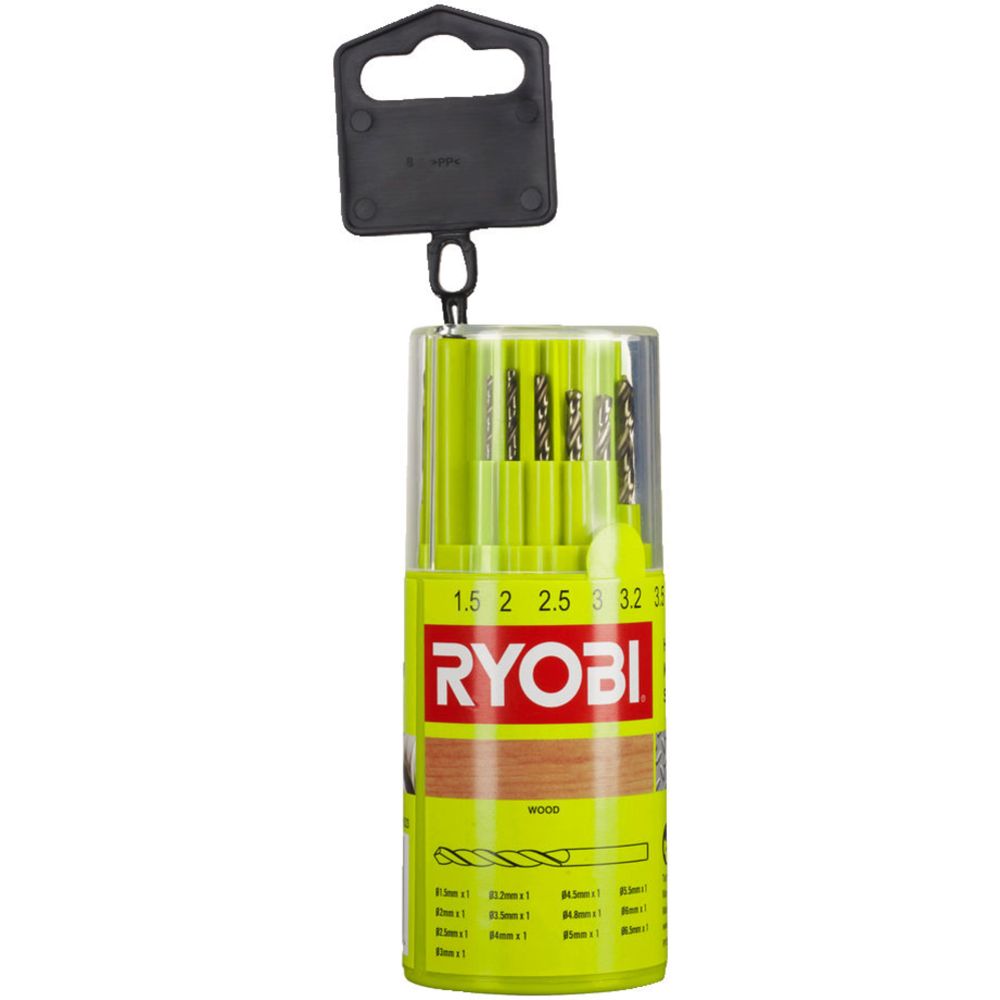 Ryobi HSS 13-osaline metallipuuride komplekt, 1,5—6,5 mm, RAK13HSS