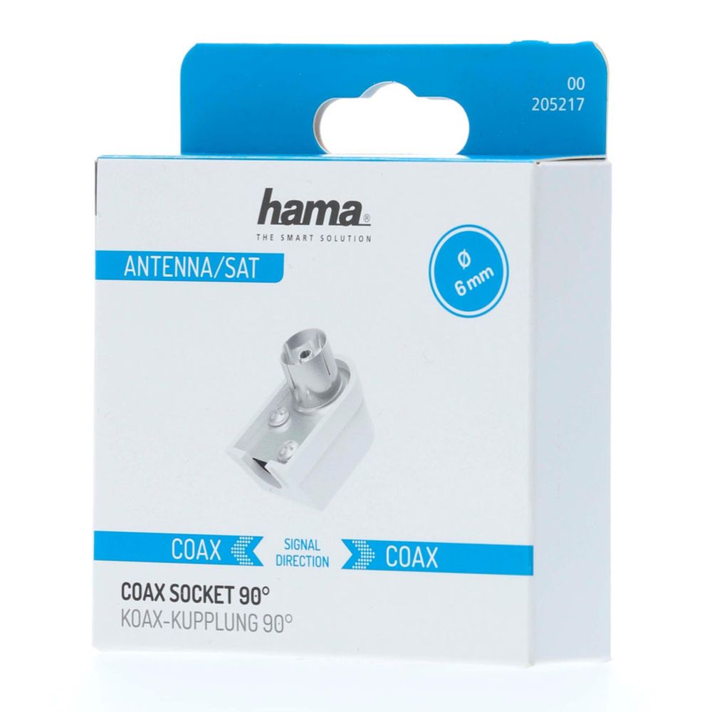 Hama antenniliitmik Coax emane 90° nurk