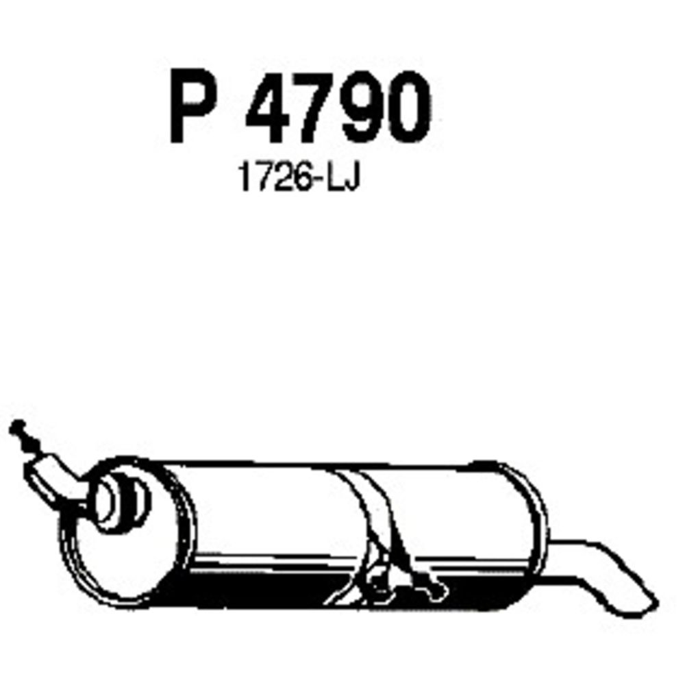 Takaäänenvaimentaja 14-4732