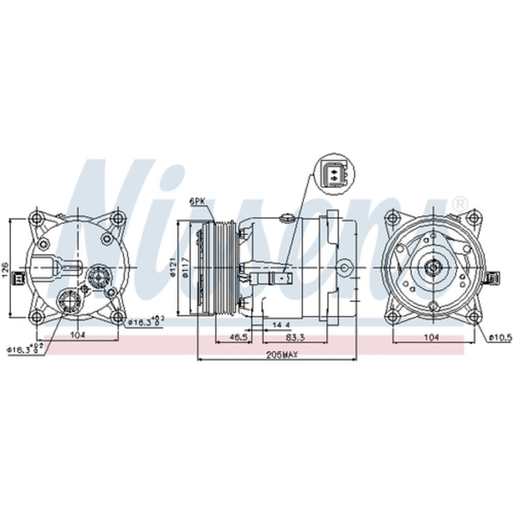 Ilmastointilaitteen kompressori 30-00409