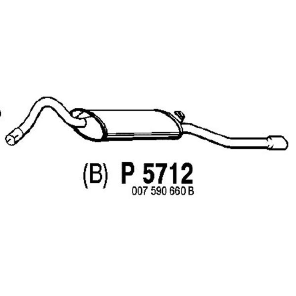 Takaäänenvaimentaja 14-5712