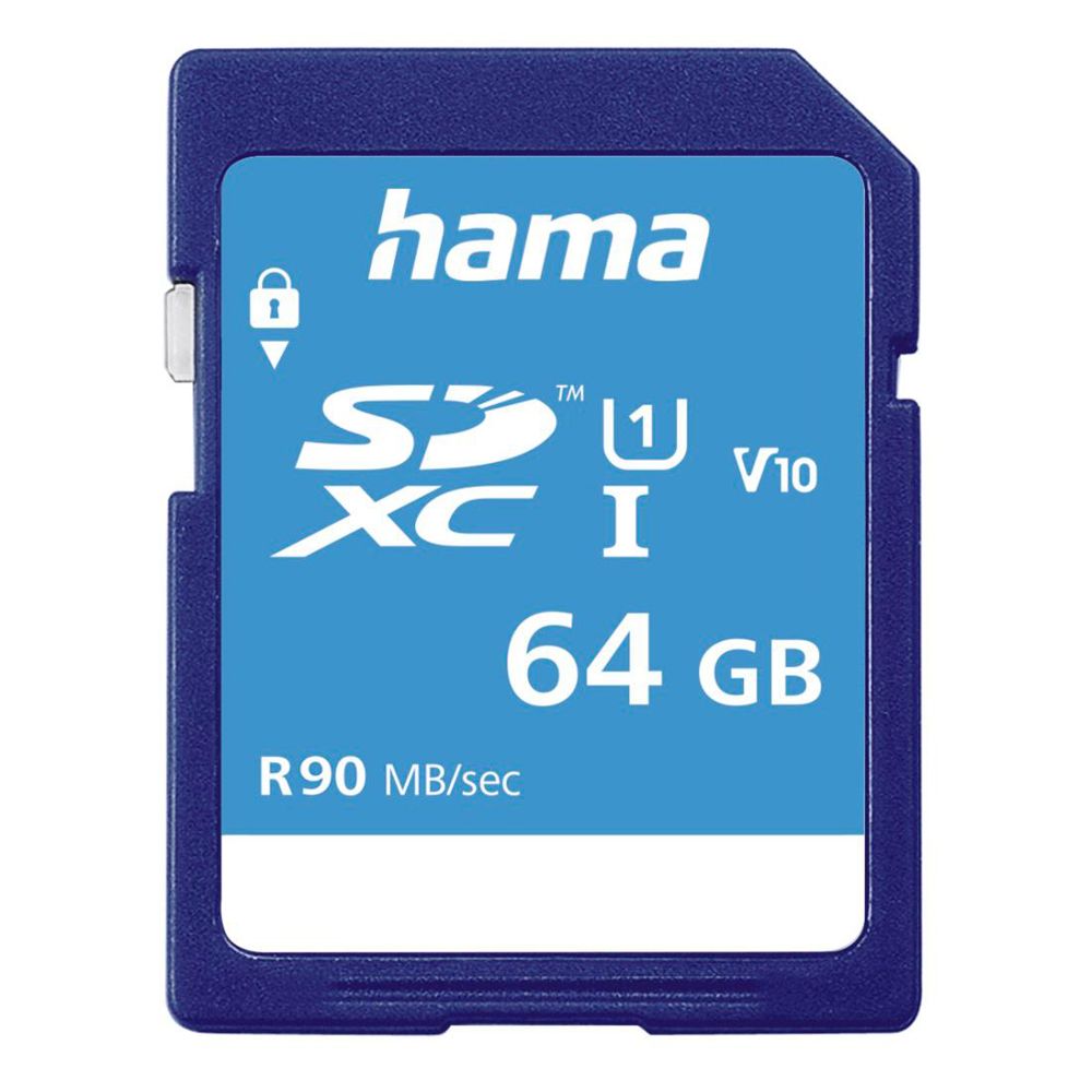 Hama SDXC muistikortti 64GB Class 10 UHS-I 90MB/s