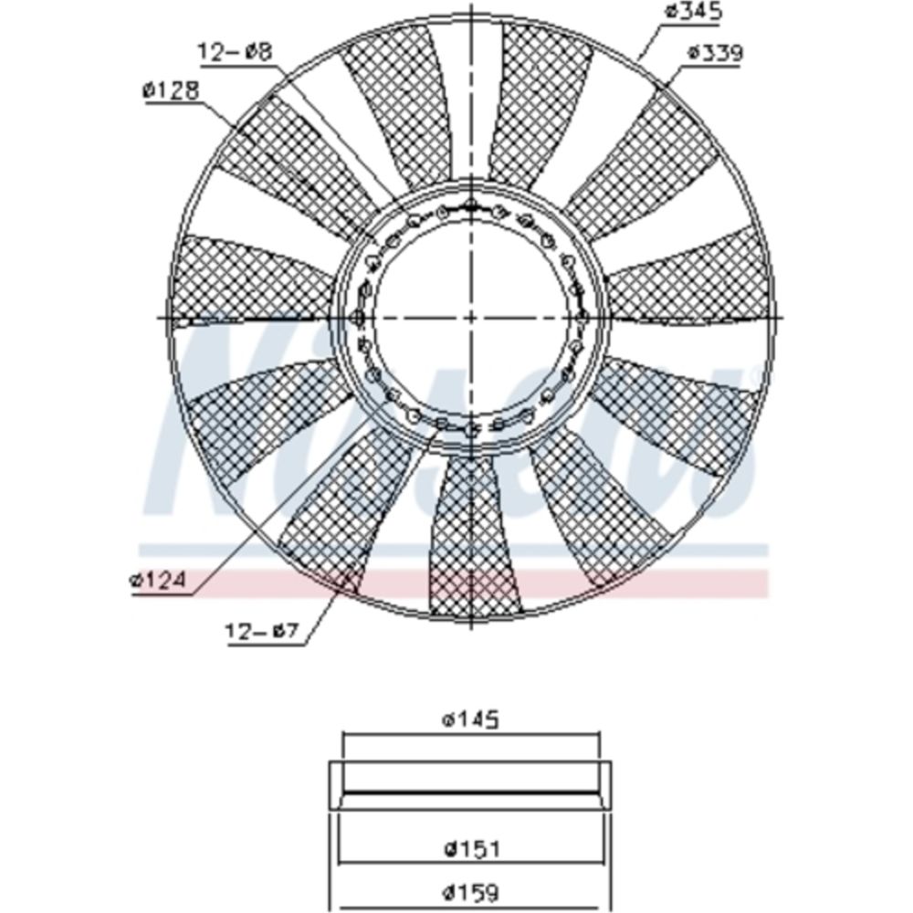 Mootorijahutuse ventilaator 13-00285