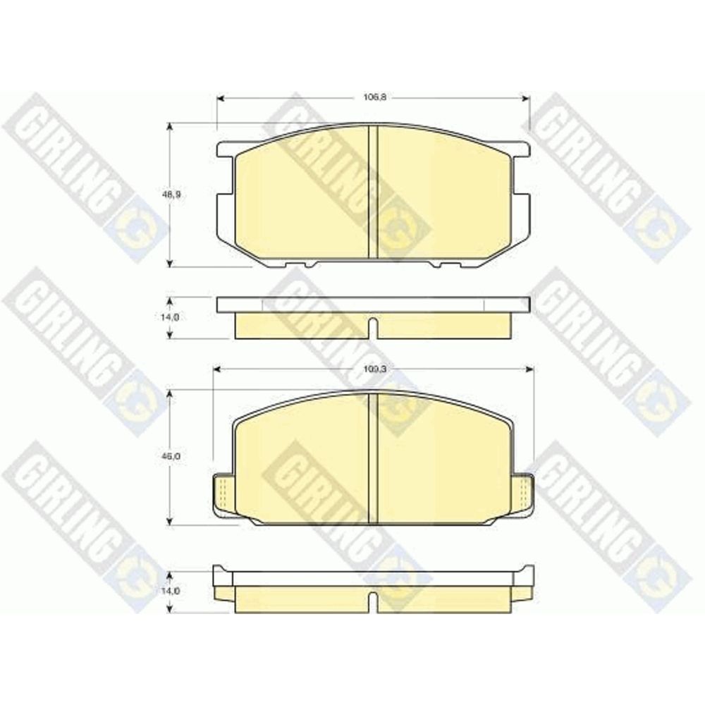 Piduriklotside komplekt 97-22944