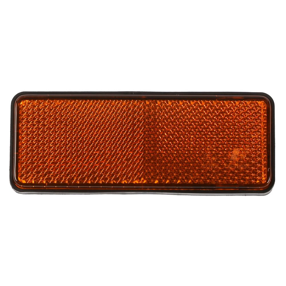 Heijastinpari keltainen 95 x 38 mm tarrakiinnitys