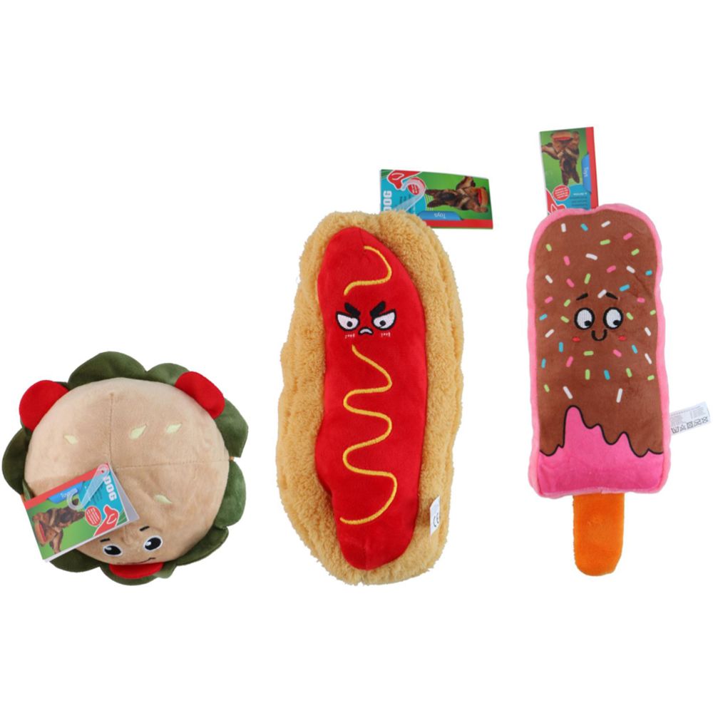 Pet Toys Koiran pehmolelu Fast Food