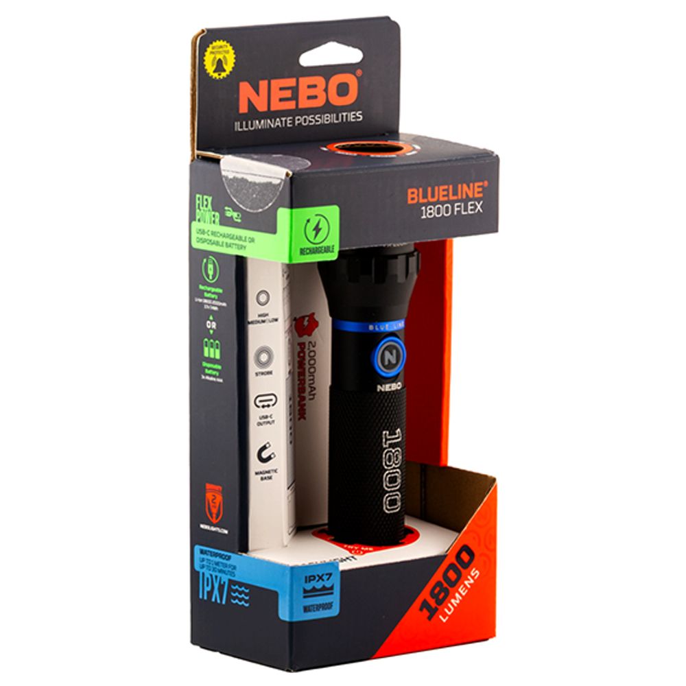 Nebo Blueline 1800 Flex taskulamp
