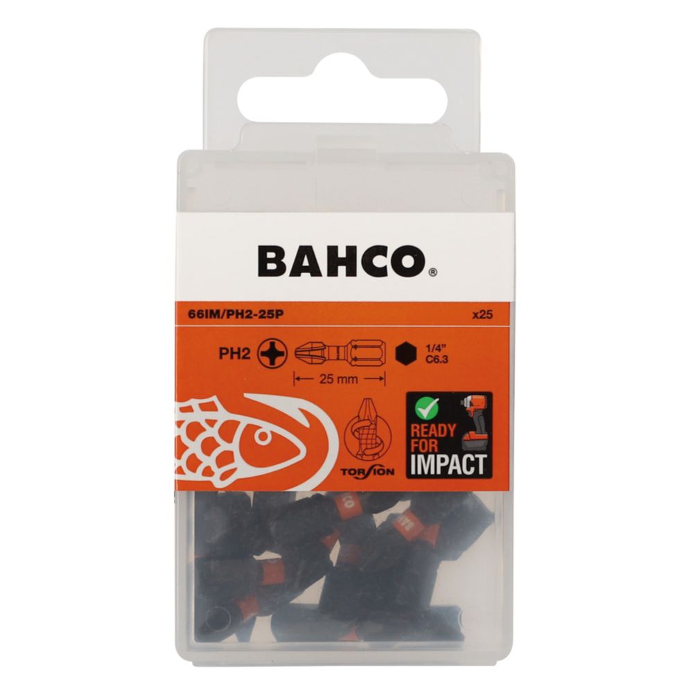 Bahco Impact PH2 ruuvauskärki 25 kpl