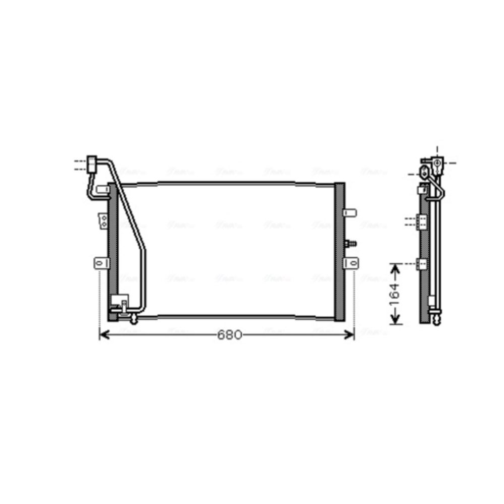 Ilmastointilaitteen lauhdutin 30-05419