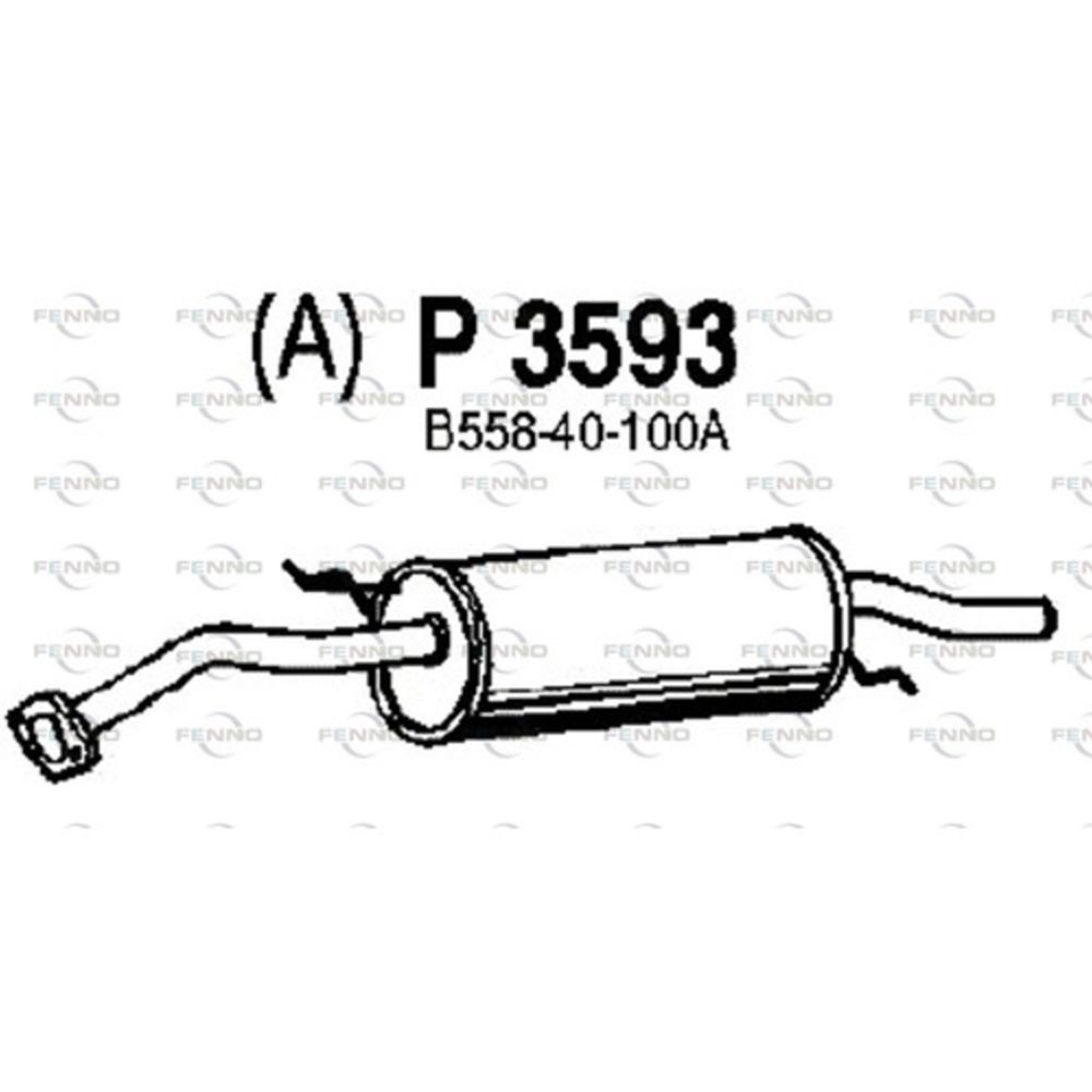 Takaäänenvaimentaja 14-03593