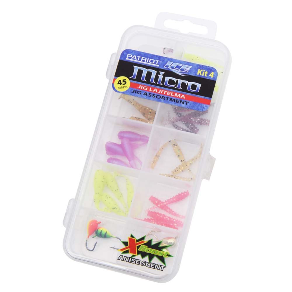 Patriot Ice Micro pilkkijigilajitelma 45 kpl