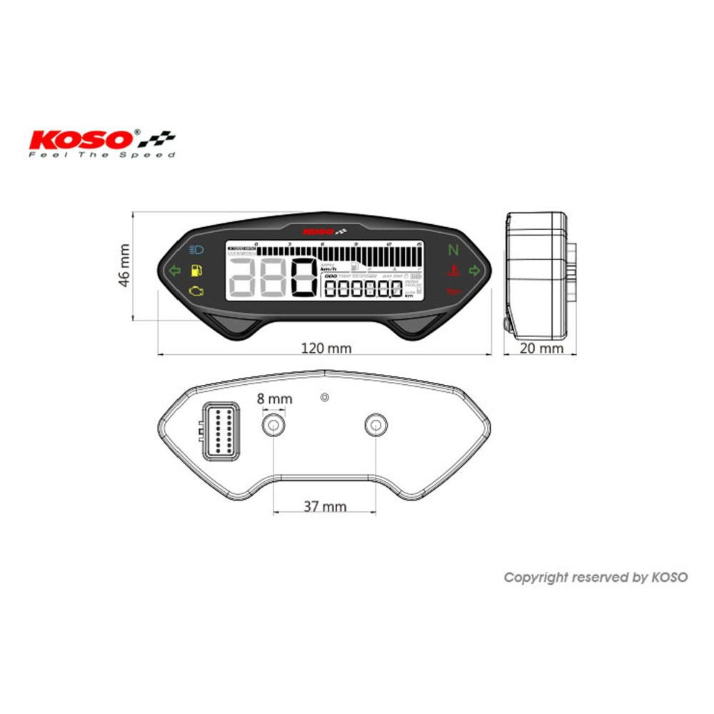 Koso DB-01RN monitoimimittari