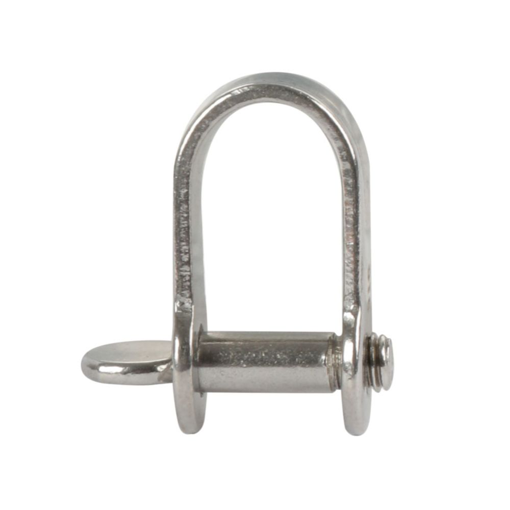 Naviquest D-schackel tunn 5 x 12 x 18 mm AISI 316