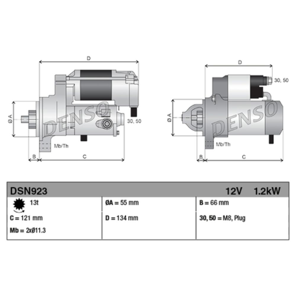 Startmotor 13-00402