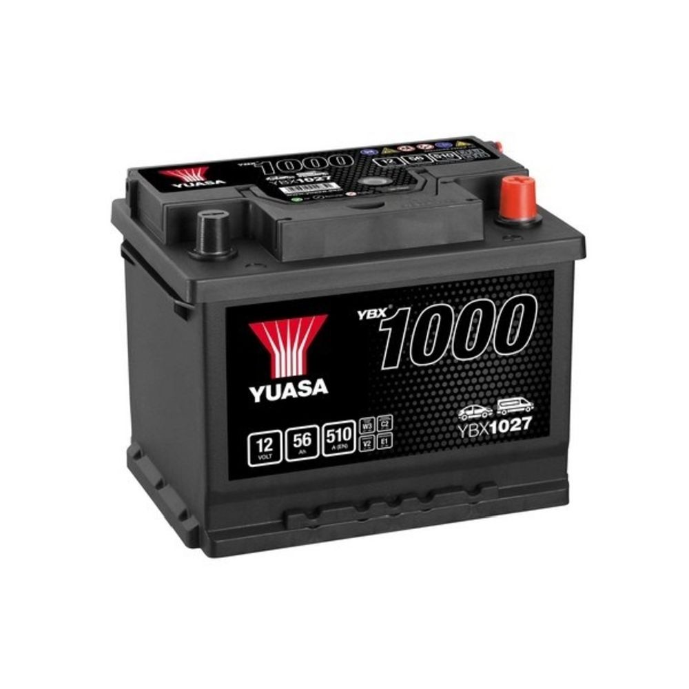 Yuasa YBX1027 56Ah / 510A akku P243 x L175 x K190 -+