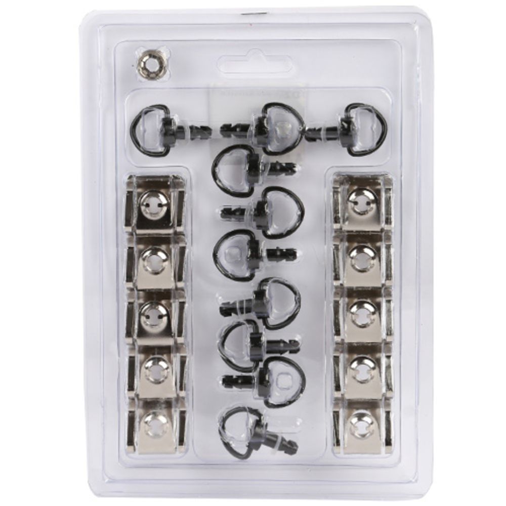 DZ Hardware kiirkinnituste komplekt 10 osa must