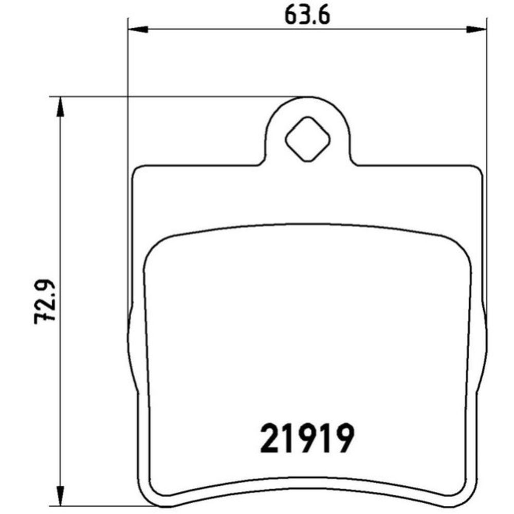 Bromsbeläggssats 22-0908