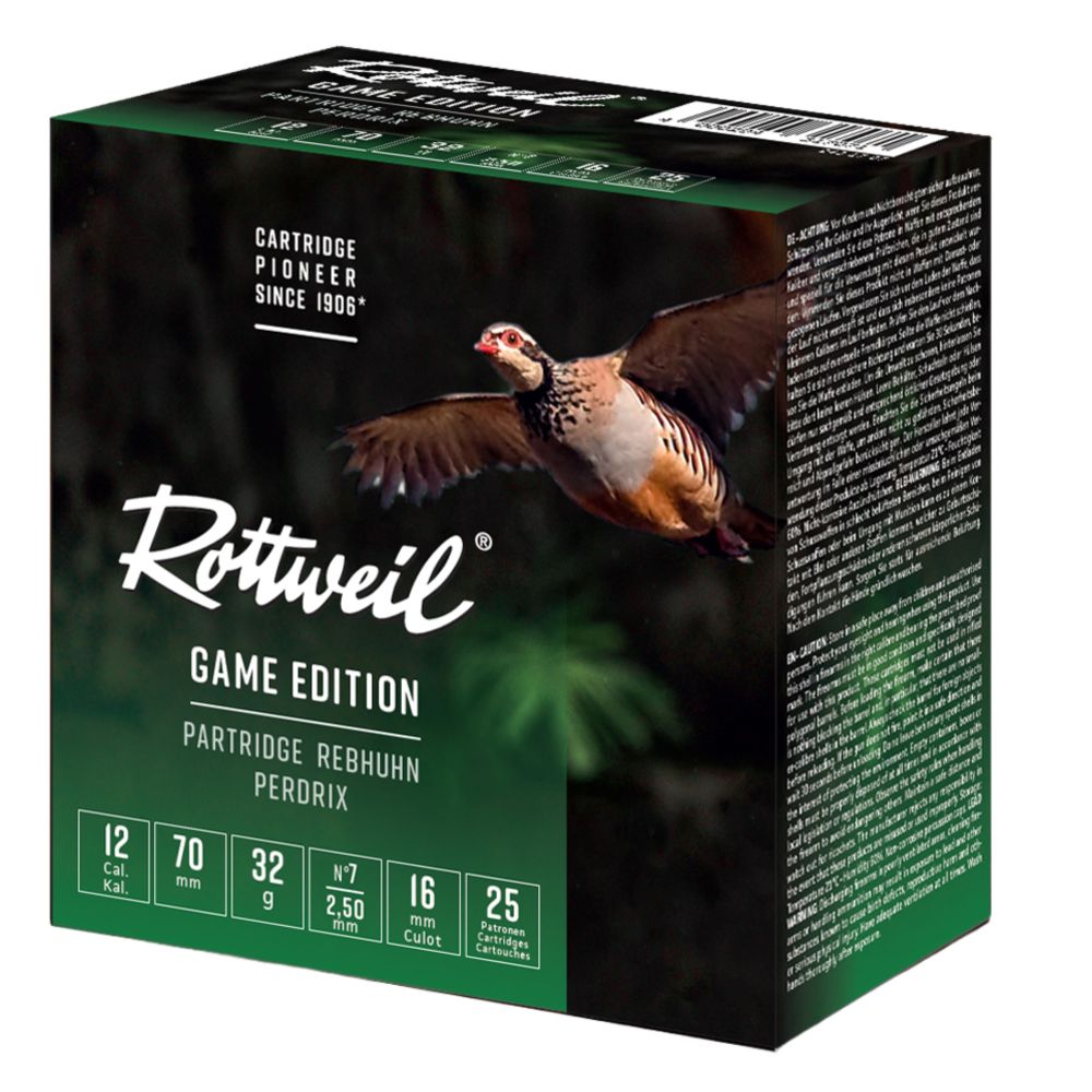 Rottweil Game Edition Partridge 12/70 32G 2,5mm 25 kpl